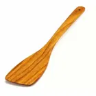 Pallavi Trading Healthy And Natural Wood Corner Spatula Spoon Scraper Easy Flips, Pack Of 2