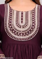 Rayon Kurti for Women, Purple 
