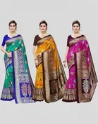 Art Silk Printed Saree for Women 