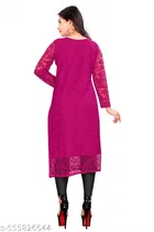 Net Kurti for Women,  Pink  