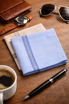 Printed Cotton Handkerchiefs for Mens ,Multicolor, Pack of 4