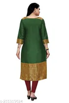Banarasi Silk Printed Kurti for Women 