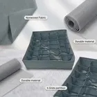 Wardrobe Clothes Organizer, Nonwoven Fabric Durable with 24 Grids partition 32*32*10cm