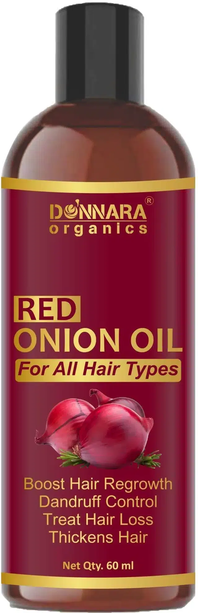 Donnara Organics Pure & Natural Red Onion Hair Oil (60 ml)