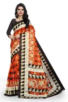Khadi Silk Printed Saree for Women 