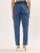 Cotton Straight Fit Jeans for Women 