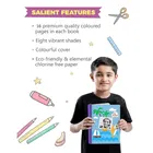 Oddy A 4Scrap book colored pastale sheet 16 pages For Kids Projects, School, DIY Art and Craft 