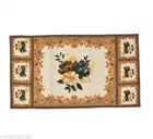 Grover Quilted Fridge BeigeFloral Fridge Top cover 21x39 cm