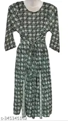 Naira Cut Cotton Printed Kurti for Women 