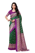 Mysore Silk Printed Saree for Women 