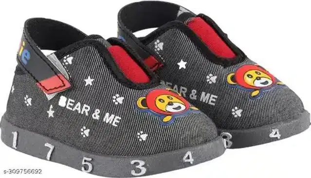 Casual Shoes for Boys (Grey, 9-12 Months)