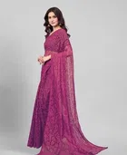 Net Floral Saree for Women 