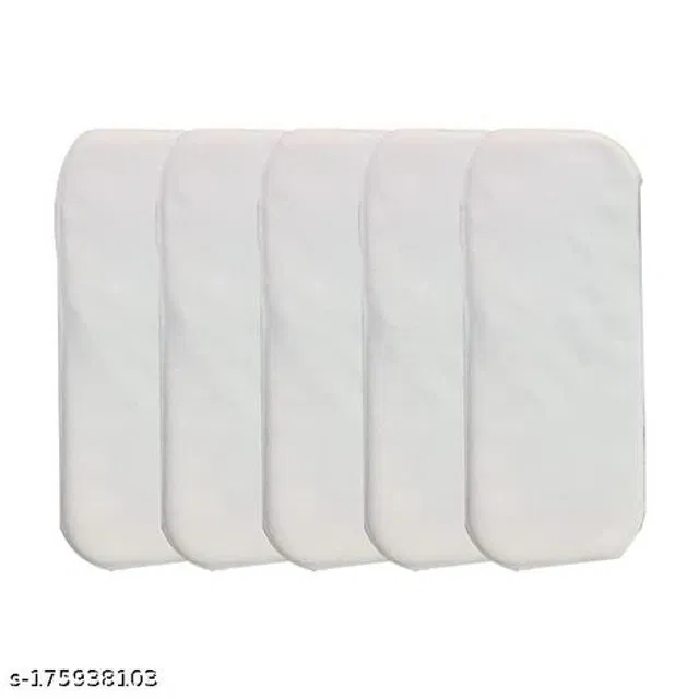 5 Layer Reusable Cloth Diaper (White, Pack of 3)