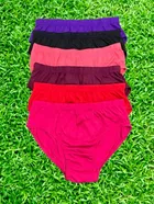 Cotton Printed Briefs for Women, Pack of 6 (Multicolor, M)