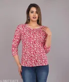 Rayon Printed Kurti for Women 