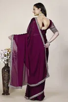 Chiffon Woven Design Saree for Women 