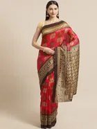 Mysore Silk Printed Saree for Women 