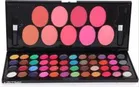 48 Colors Miss Eye Shadow EyeShadow Palette with 9 Beauty Blushers Gold Palette 70 g 