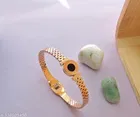 Western Rose Gold Premium Quality Cz Diamond Kada for Women 