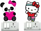AVV Panda & Kitty Switch Board Sticker 8x13cm