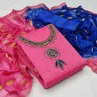 वीमेन अन्स्टिचड ड्रेस मटेरियल सूट 