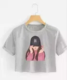 Printed Crop T-shirt for Women 