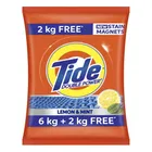 Tide Plus Double Power Lemon & Mint Detergent Powder 6 kg - Get 2 kg Free