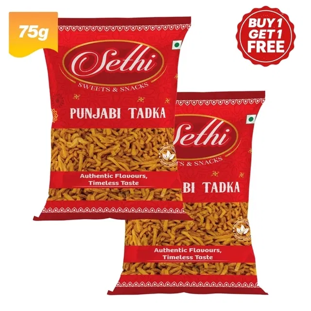 सेठी पंजाबी तड़का 2X75 g (बय 1 गेट 1 फ्री)
