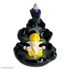 Lord Ganesha Water Fountain with 10 Smoke Backflow 