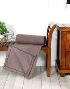 Combo Pack of 5 Arch Melange Fleece Blanket 380gms 120x220cm Brown