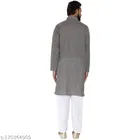 Cotton Blend Solid Kurta with Pyjama for Men 