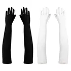 Cotton Solid Full Hand Gloves for Men & Women 