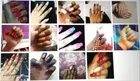 48 Pcs Glass Bottles 3D Nail Art Set, Multicolor, Set of 1