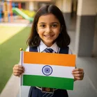 Handy Plastic Tricolor Flags - Set of 5