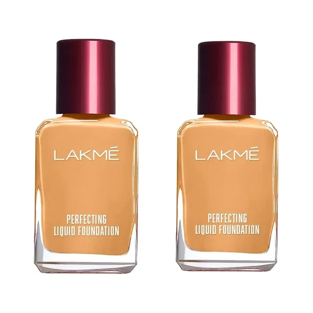 Lakmé Perfecting Liquid Foundation (27 ml, Pack of 2)