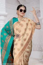 Kanjeevaram Silk Zari Woven Saree for Women 