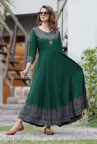 Rayon Printed Kurti for Women 