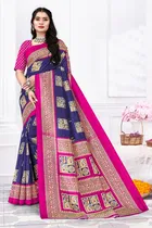 Cotton Silk Abstract Saree for Women 