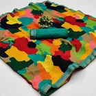 Kanooda Fancy Women Georgette Flower Printed Saree 