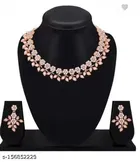 Alloy Necklace with Earrings for Women 
