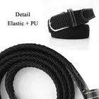 Braided Belt with Tang Closure for Men, Black