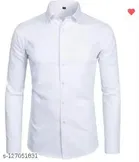 Cotton Blend Solid Full Sleeves Shirt for Men 