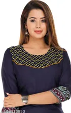 Rayon Dyed Kurti for Women 