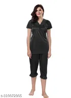 Satin Nightsuit Set for Women 