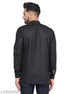 Cotton Blend Solid Short Kurta for Men 