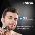 NOVA NHT 1054 Trimmer 100 min Runtime 40 Length Settings [White, Black]