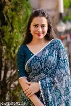 Georgette Printed Saree for Women 