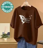 Round Neck Printed T-Shirt for Women 