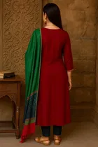 Cotton Embroidered Kurti for Women 