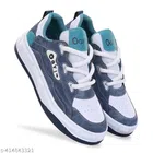 Sports Shoes for Men (Blue & White, 6)